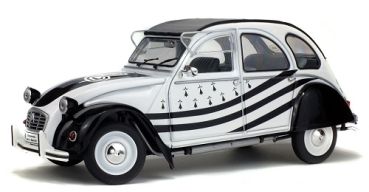 421183990 Citroen 2 CV 6 BZH 1978 White / Black 1:18